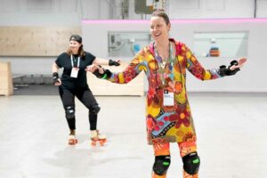 Roller skating at Rolla Skate Club in Vancouver. Photo by Jasmina Tomic / TED