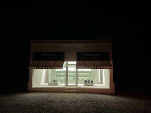 Prada Marfa at night